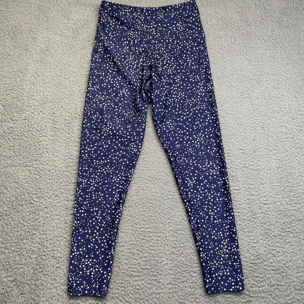 Onzie Leggings Womens S/M Blue Stars Patriotic Space Celestial